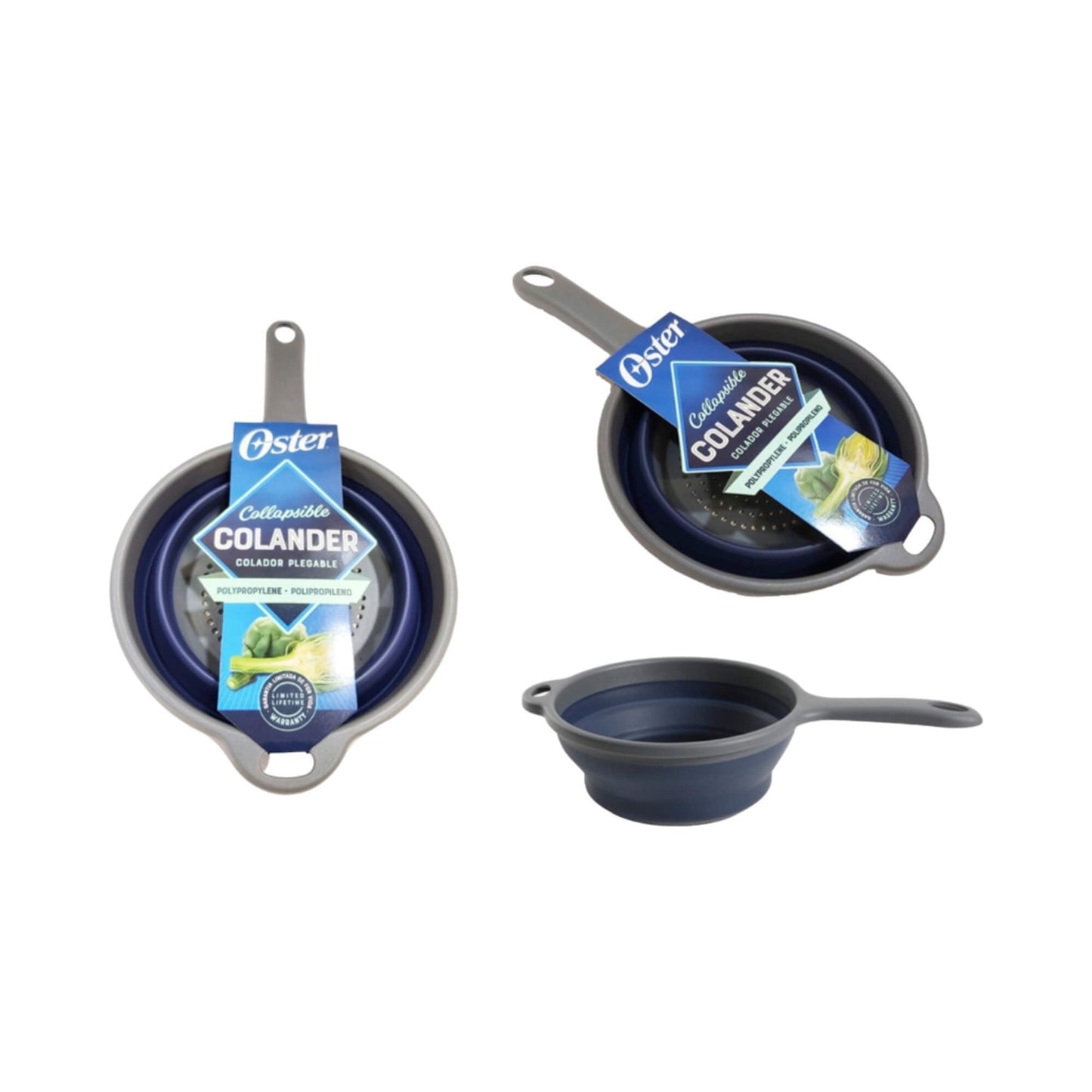 Colador Plegable con Mango Bluemarine 17,8 cm 6#Azul