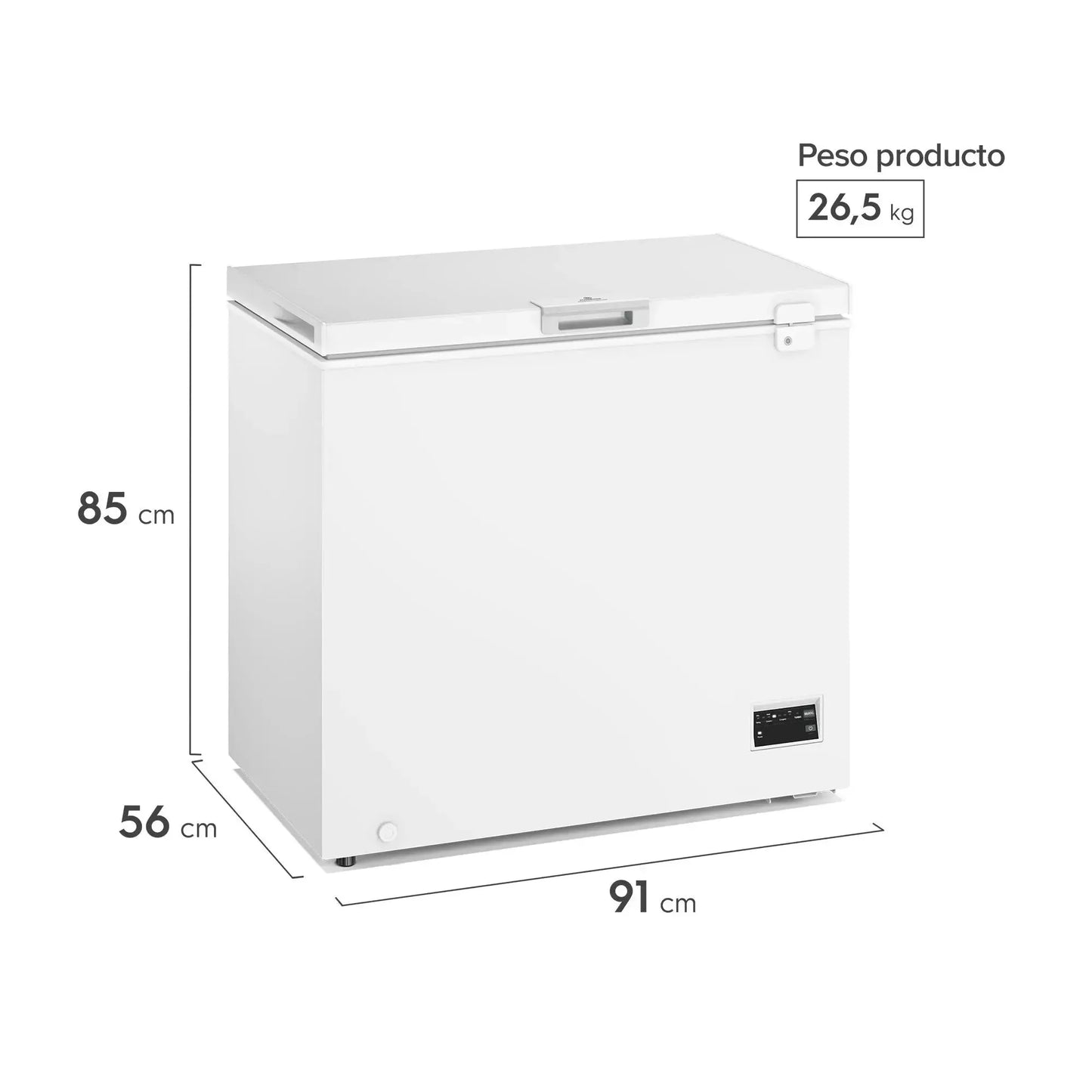 Congelador Freezer Horizontal Dual 142L Inverter Frío Directo M150DI Mademsa-Freezers