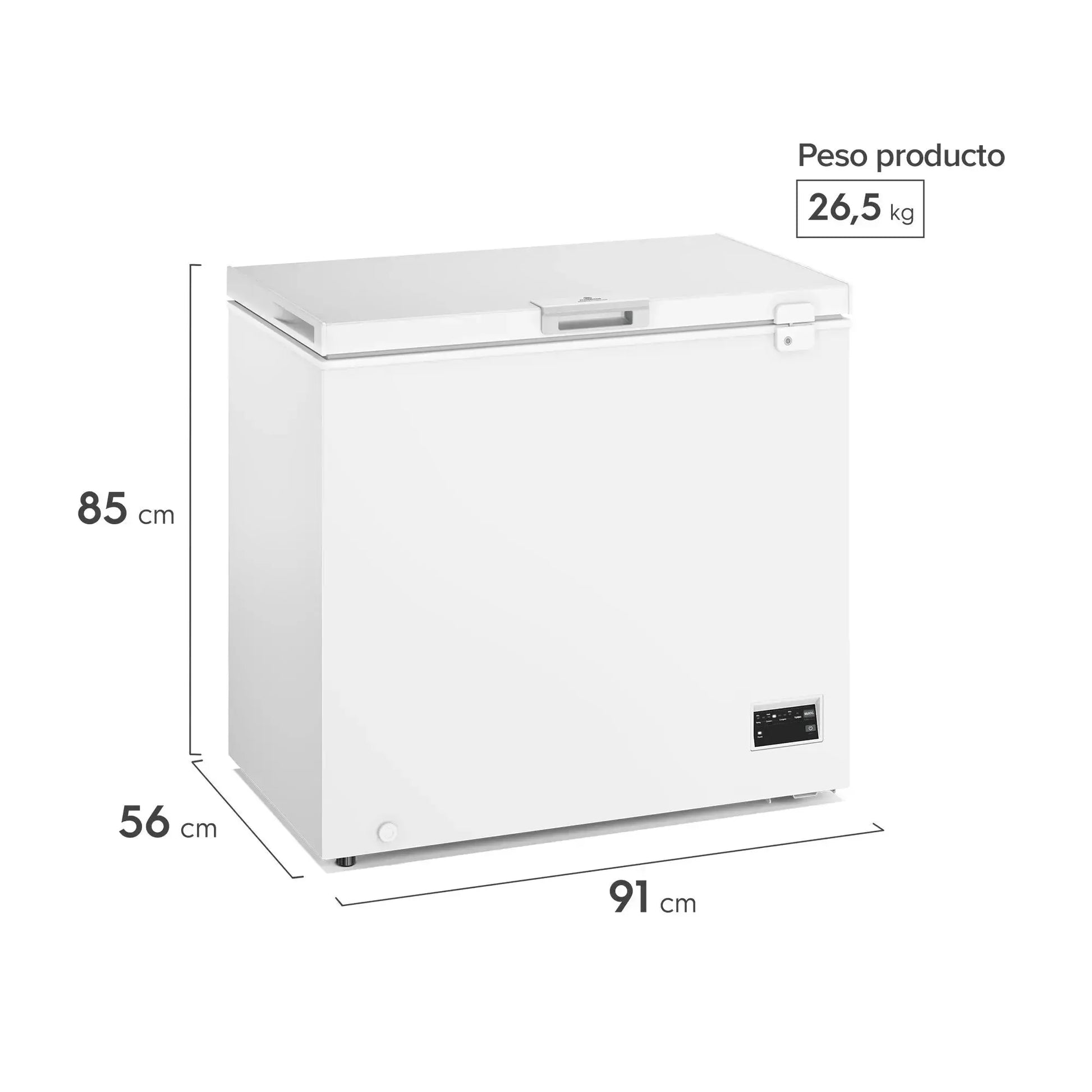Congelador Freezer Horizontal Dual 142L Inverter Frío Directo M150DI Mademsa-Freezers