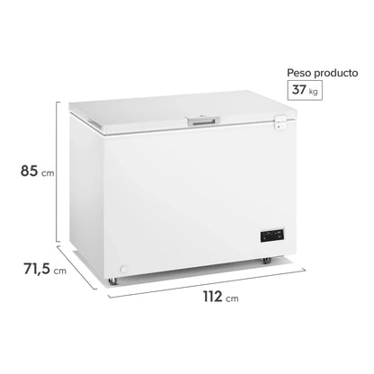 Congelador Freezer Horizontal Dual 308L Inverter Frío Directo M300DI Mademsa-Freezers