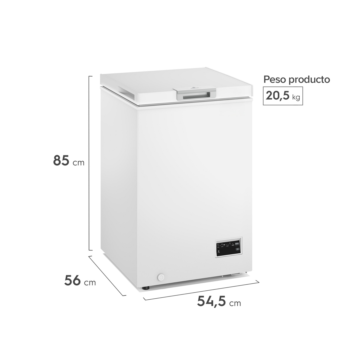 Congelador Freezer Horizontal Dual 98L Inverter Frío Directo M100DI Mademsa-Freezers