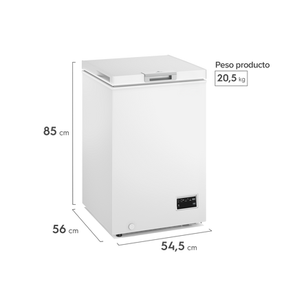 Congelador Freezer Horizontal Dual 98L Inverter Frío Directo M100DI Mademsa-Freezers