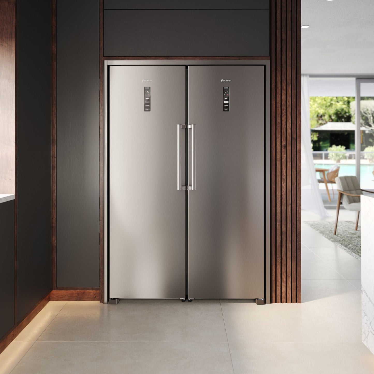 Congelador Freezer Vertical 262L No Frost FTI4S Fensa1#Acero