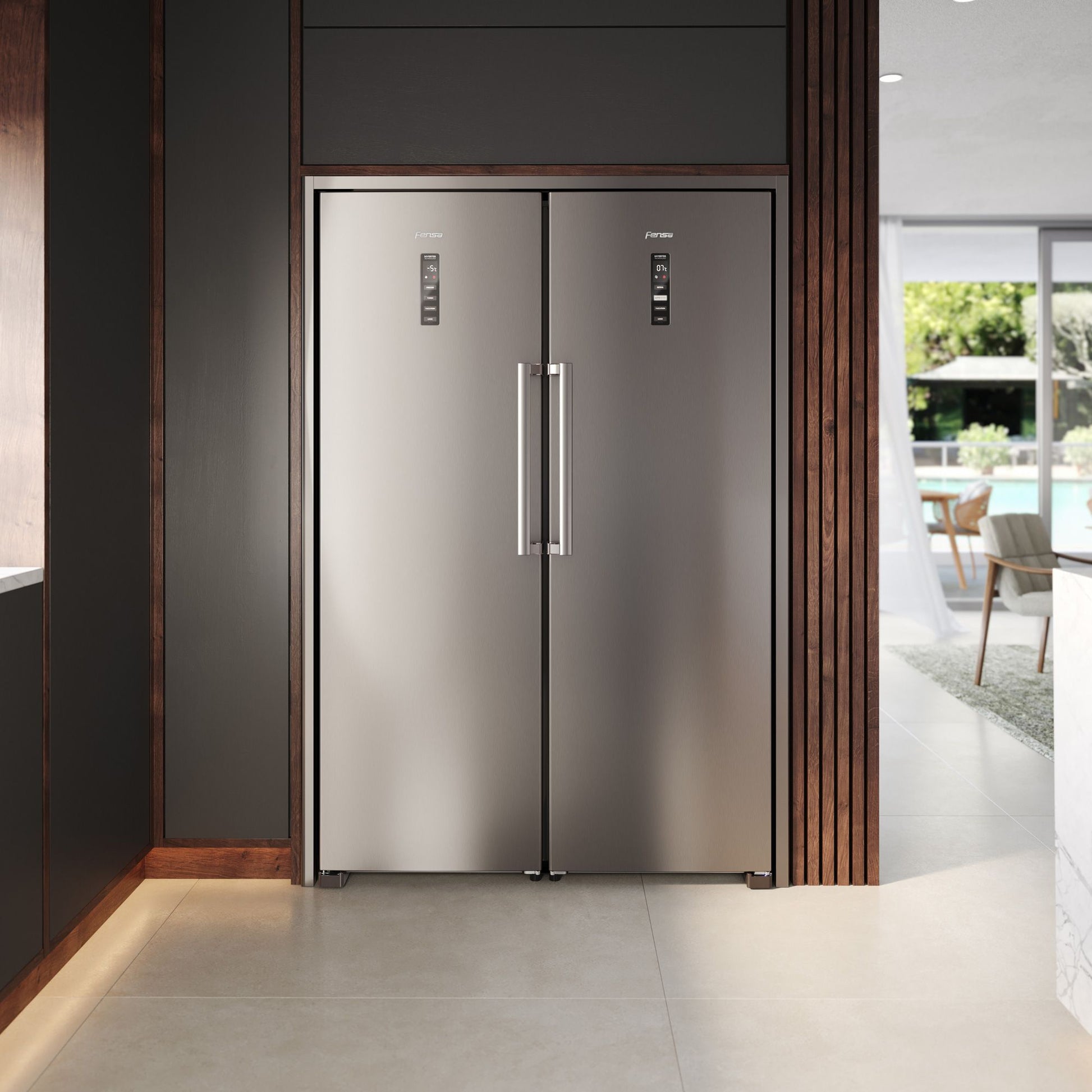 Congelador Freezer Vertical 262L No Frost FTI4S Fensa1#Acero