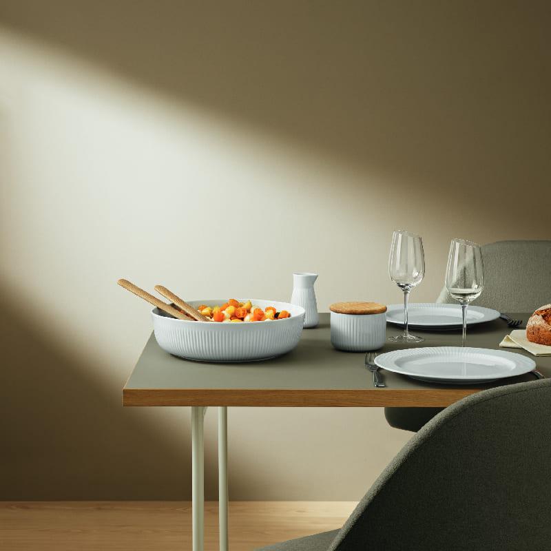 Contenedor de Sal con cuchara Nova Eva Solo4#Blanco