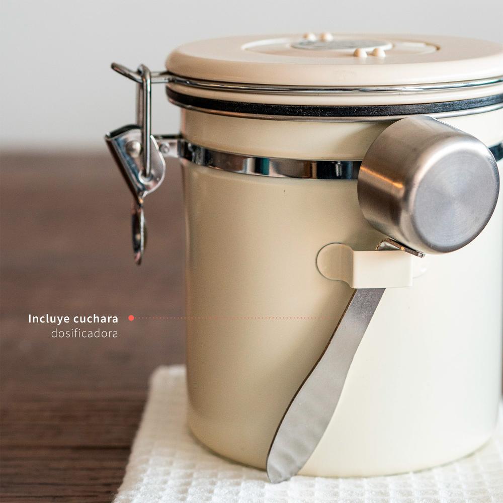 Contenedor Hermético De Café 1,5 Lts Acero Inoxidable Milán Simplit-Contenedores