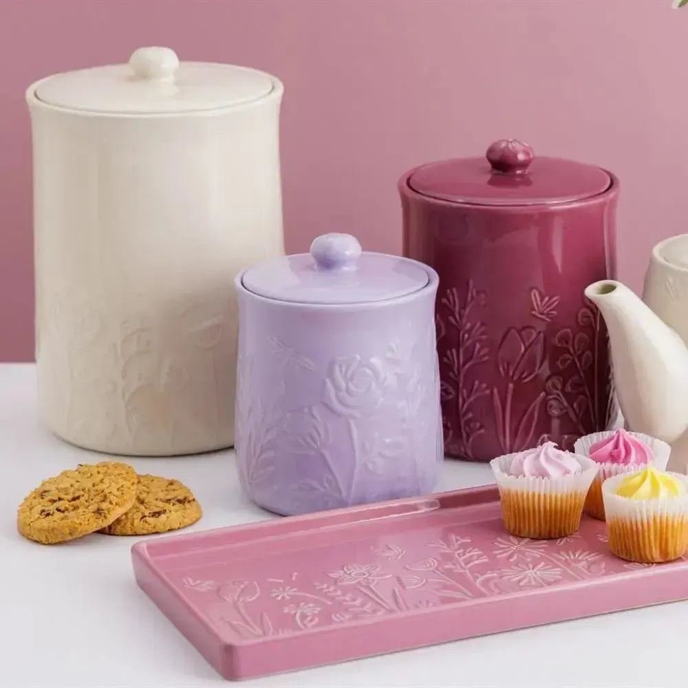Contenedor In The Meadow Crema Mason Cash-Accesorios de Cocina