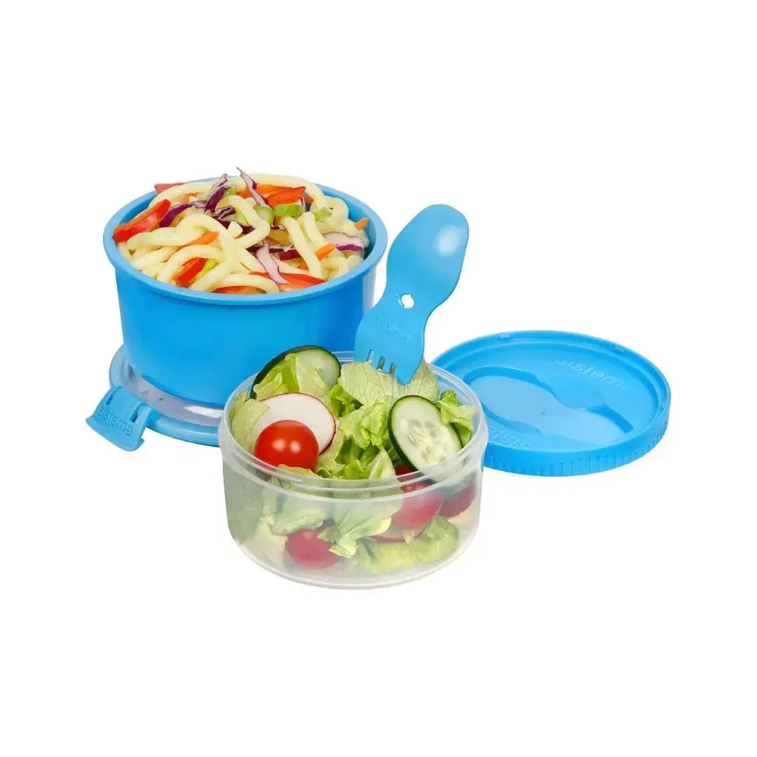 Contenedor Lunch Stack 965 ml Sistema2#Celeste