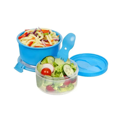 Contenedor Lunch Stack 965 ml Sistema2#Celeste