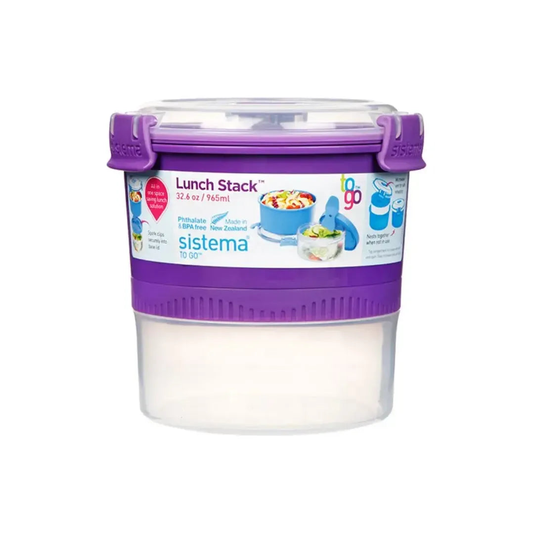 Contenedor Lunch Stack 965 ml Sistema8#Púrpura