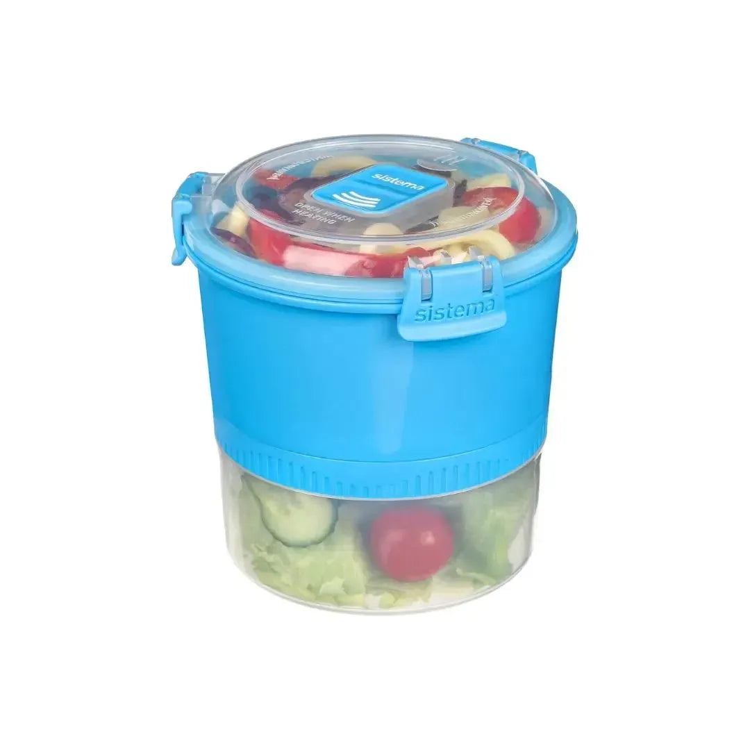 Contenedor Lunch Stack 965 ml Sistema1#Celeste