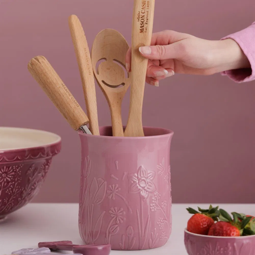 Contenedor Utensilios In The Meadow Grape Mason Cash-Accesorios de Cocina