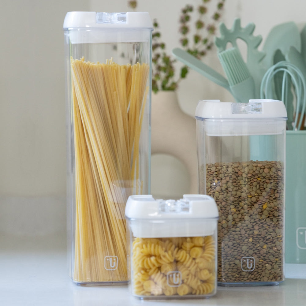 Pack 10 Contenedores Herméticos Plástico Simplit2#Blanco