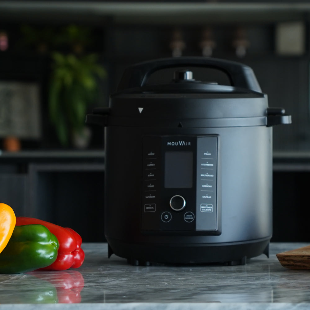 Olla Eléctrica Multifuncional Cook 6 Lts Mouvair + Recetario9#Negro