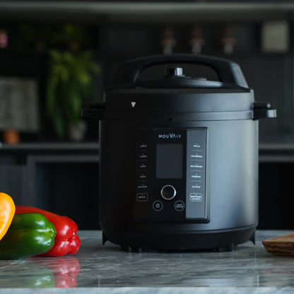 Olla Eléctrica Multifuncional Cook 6 Lts Mouvair + Recetario9#Negro