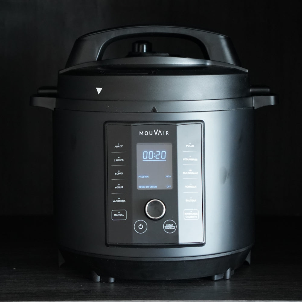 Olla Eléctrica Multifuncional Cook 6 Lts Mouvair + Recetario10#Negro