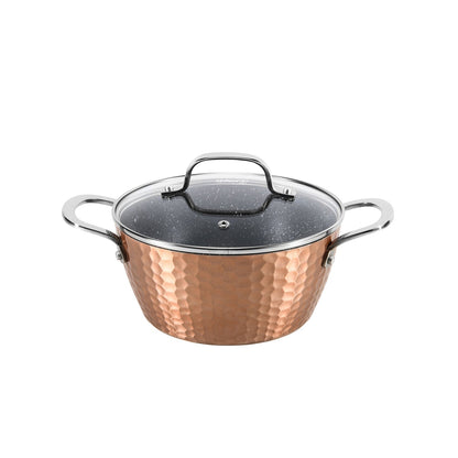 Batería de Cocina Antiadherente Copper 7 Pzs Simplit9#Cobre