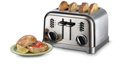 Tostador Metálico Clásico De 4 Rebanadas CPT180CL Cuisinart.4#Inox