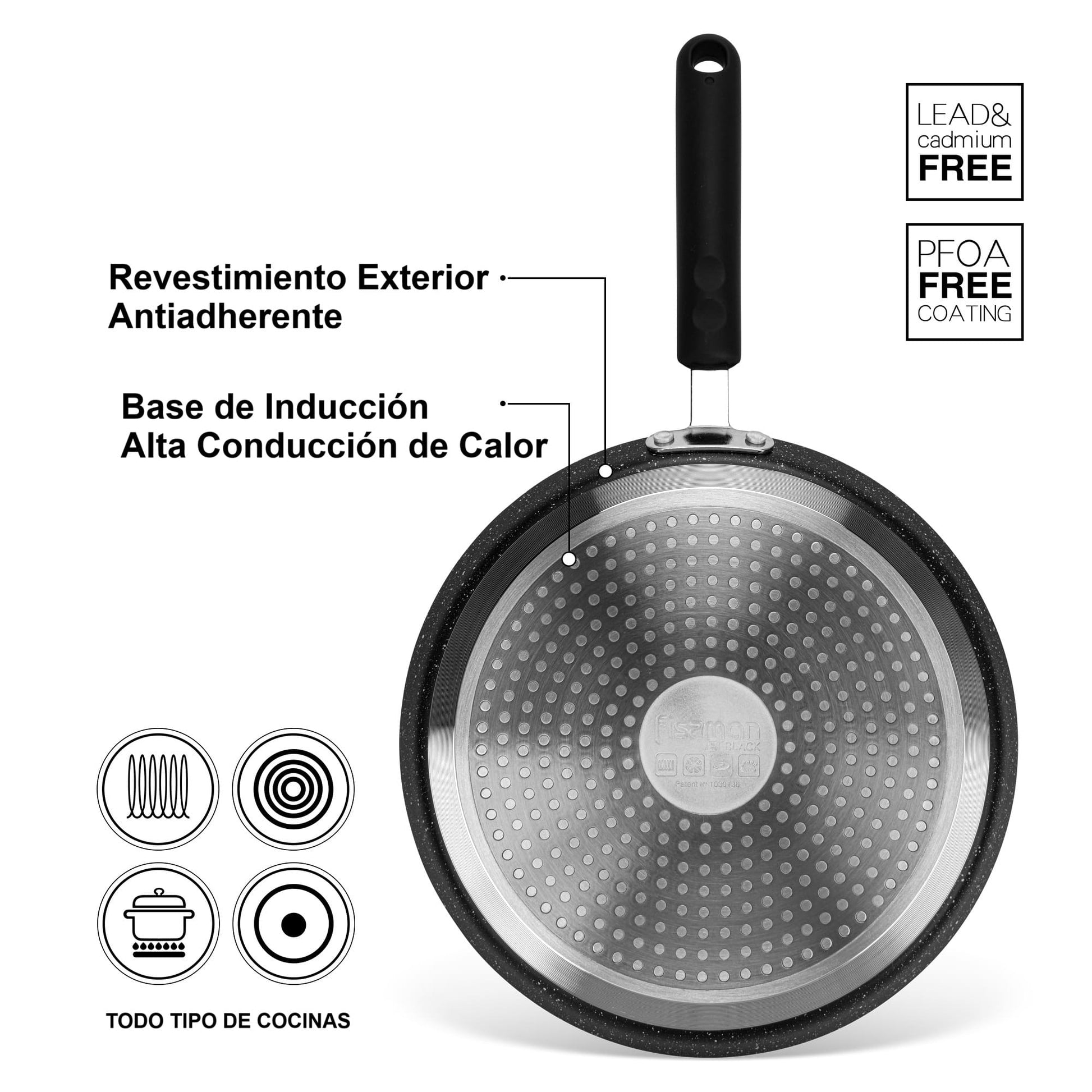Crepera Panquequera fondo de inducción 20cm Fissman-Sartenes