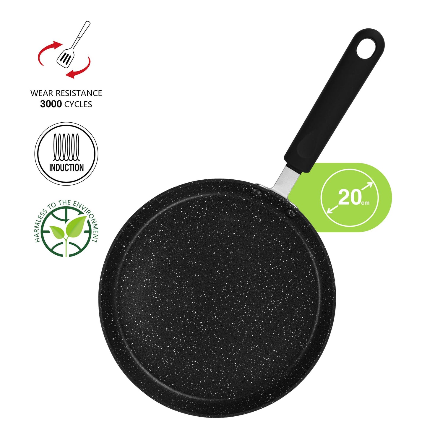 Crepera Panquequera fondo de inducción 20cm Fissman-Sartenes