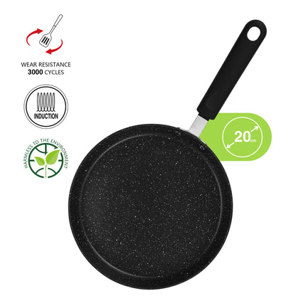 Crepera Panquequera fondo de inducción 20cm Fissman-Sartenes