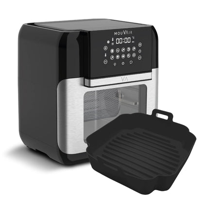 Horno Freidora Crisp 10 Lts + Molde Mouvair11#Negro