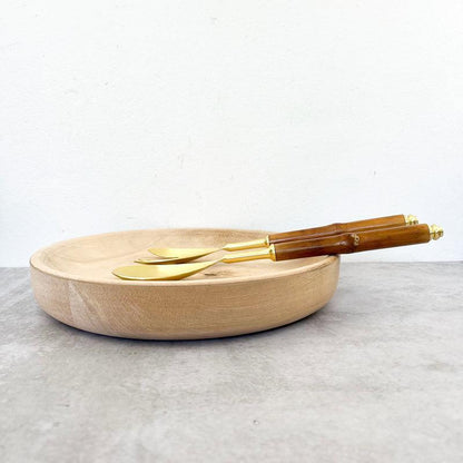 Cucharas Bambú Doradas Concepto MK2#Marrón