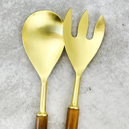 Cucharas Bambú Doradas Concepto MK4#Marrón