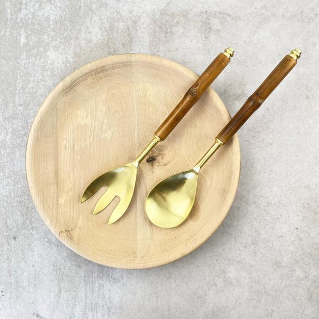 Cucharas Bambú Doradas Concepto MK6#Marrón