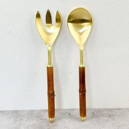 Cucharas Bambú Doradas Concepto MK1#Marrón