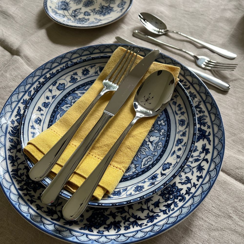 Cuchillería 24 Piezas Duna + Vajilla Blue Dynasty Belo Inox – Kitchen ...