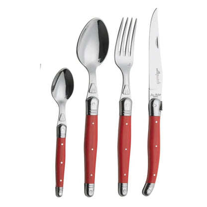 Cuchilleria 24 piezas rojo - Caja Kraft2#Rojo