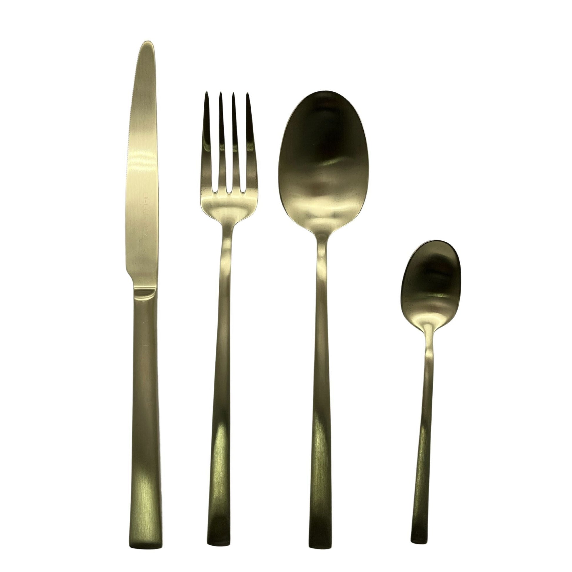 Cuchillería Titanium Champagne 24 Piezas Beloinox4#Dorado