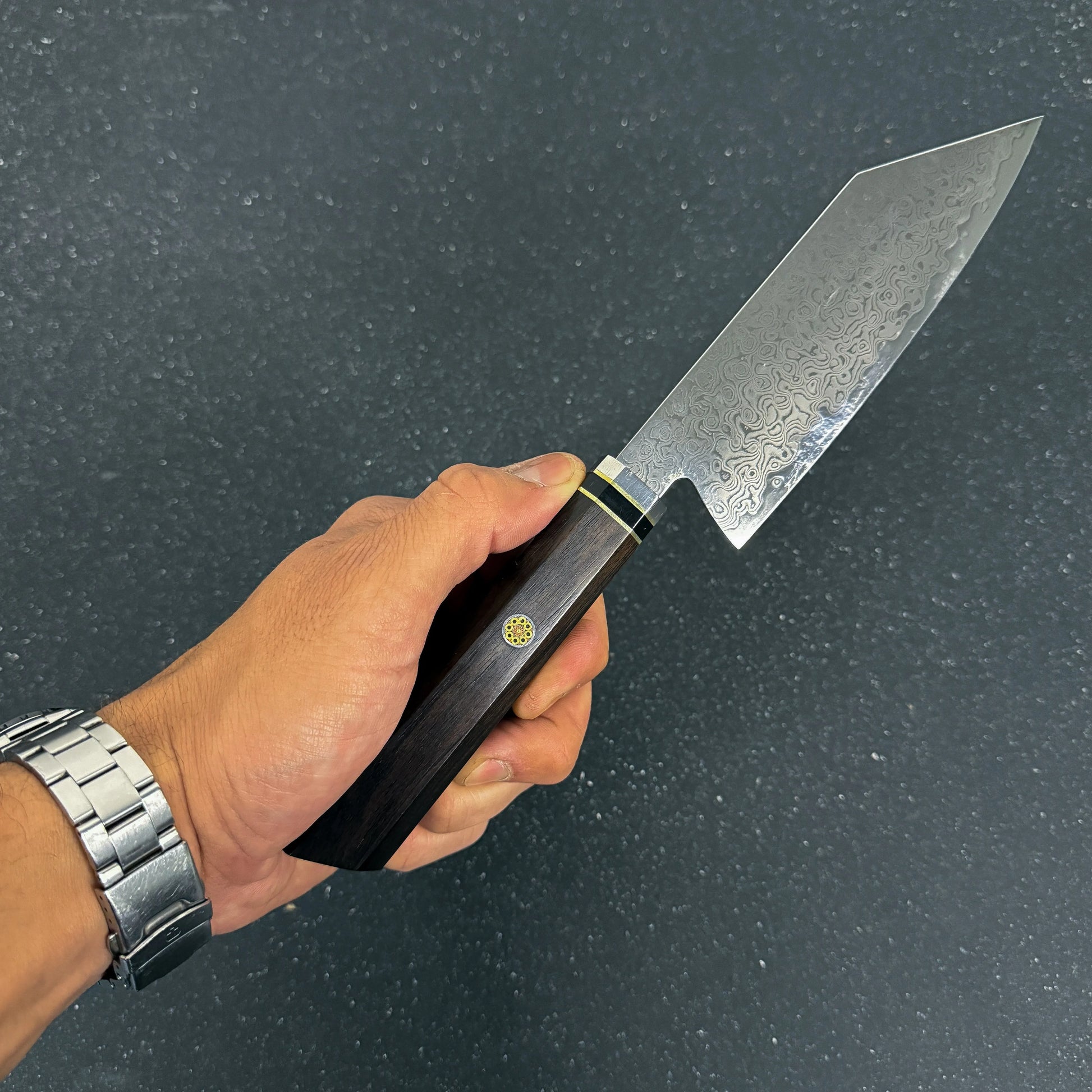 Cuchillo Bunka Damasco 27cm "Tsuki" Rauka-Cuchillos