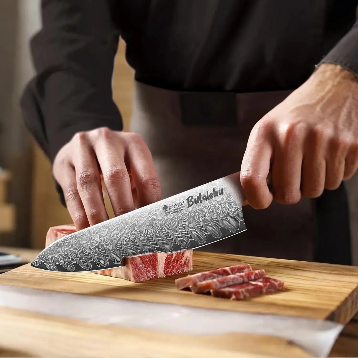 Cuchillo Chef 20cm Butalebu Acero Damasco VG-10 Koyam2#undefined