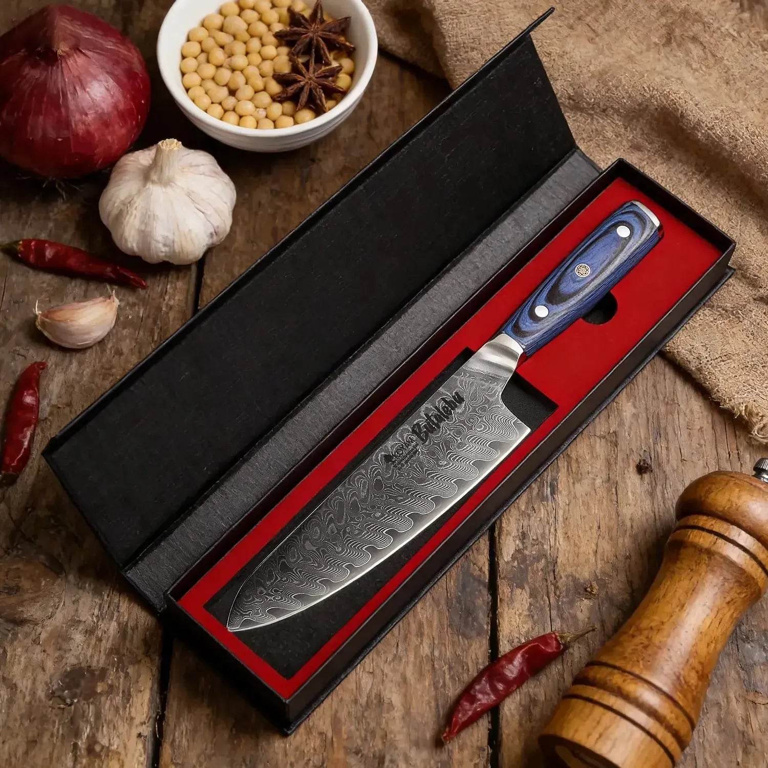 Cuchillo Chef 20cm Butalebu Acero Damasco VG-10 Koyam3#undefined