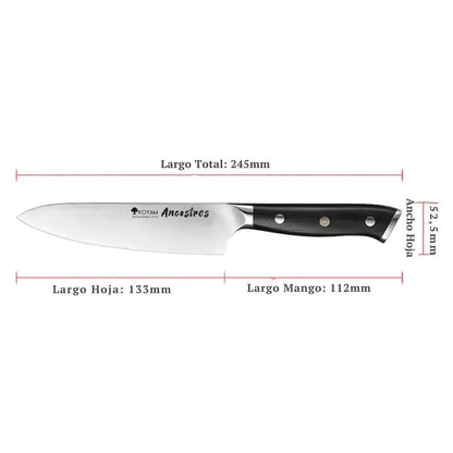 Cuchillo Chef Ancestros 13,3cm Acero Alemán premium Mango G103#undefined