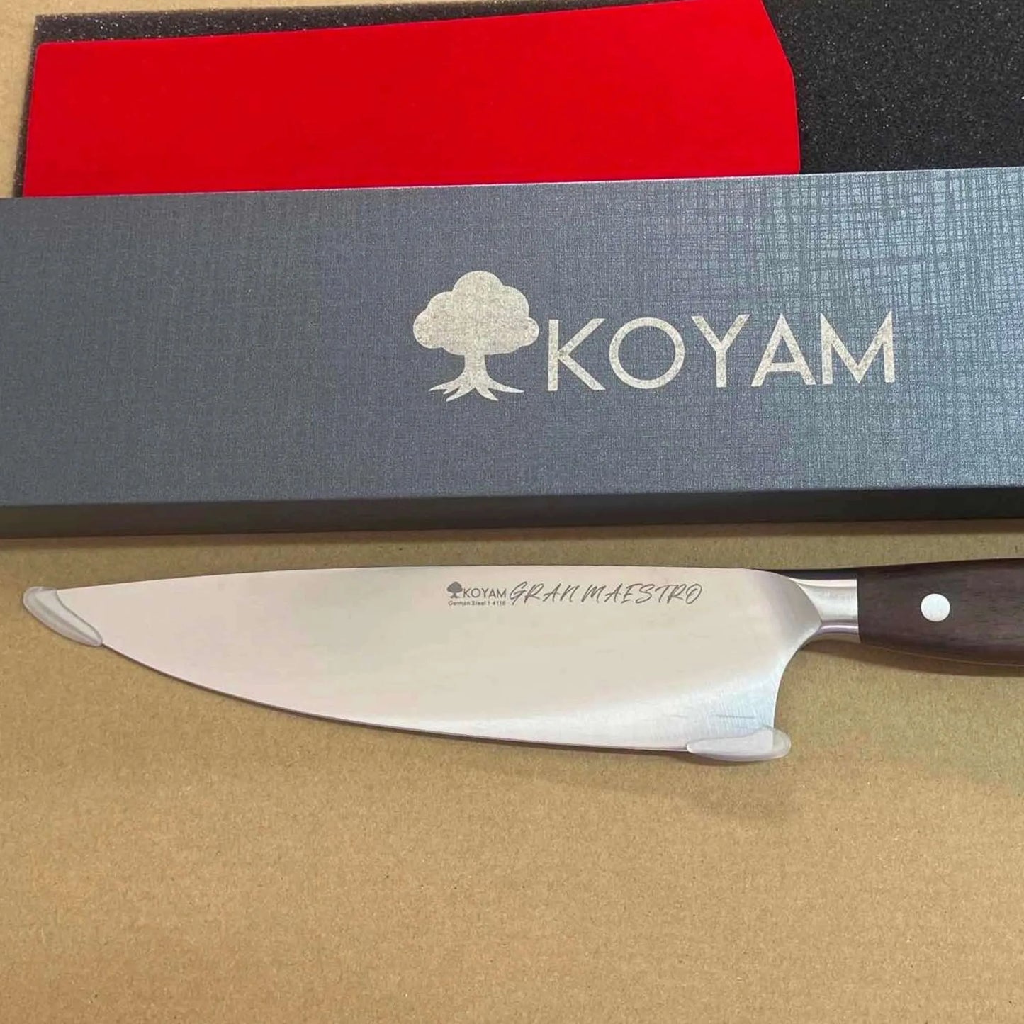 Cuchillo Chef Gran Maestro 20.3cm. Koyam7#Marrón