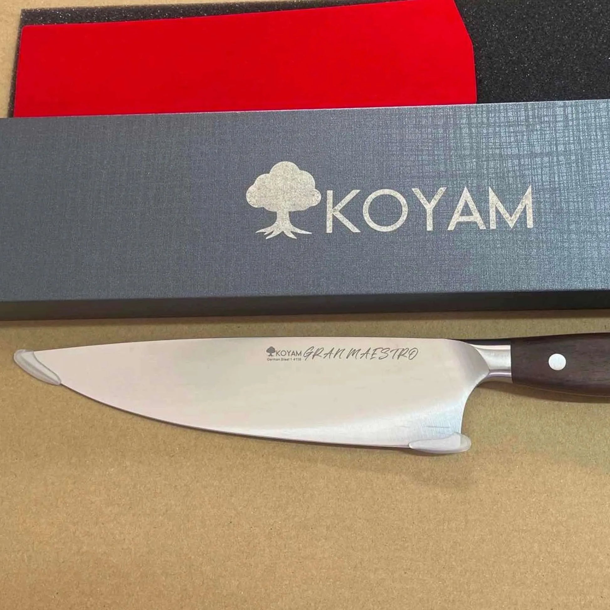 Cuchillo Chef Gran Maestro 20.3cm. Koyam7#Marrón