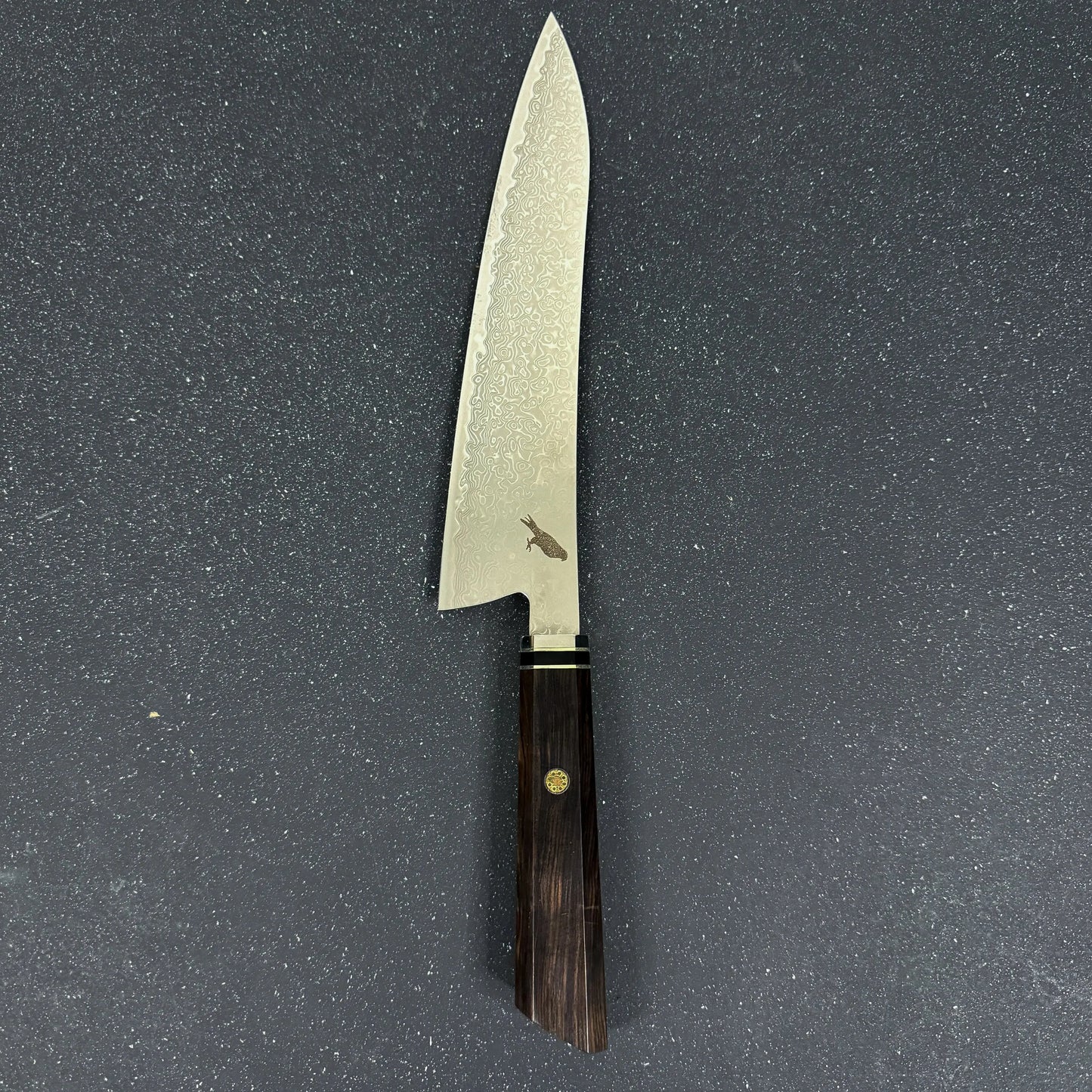Cuchillo de Chef de Acero Damasco 35cm "Taku" Rauka-Cuchillos