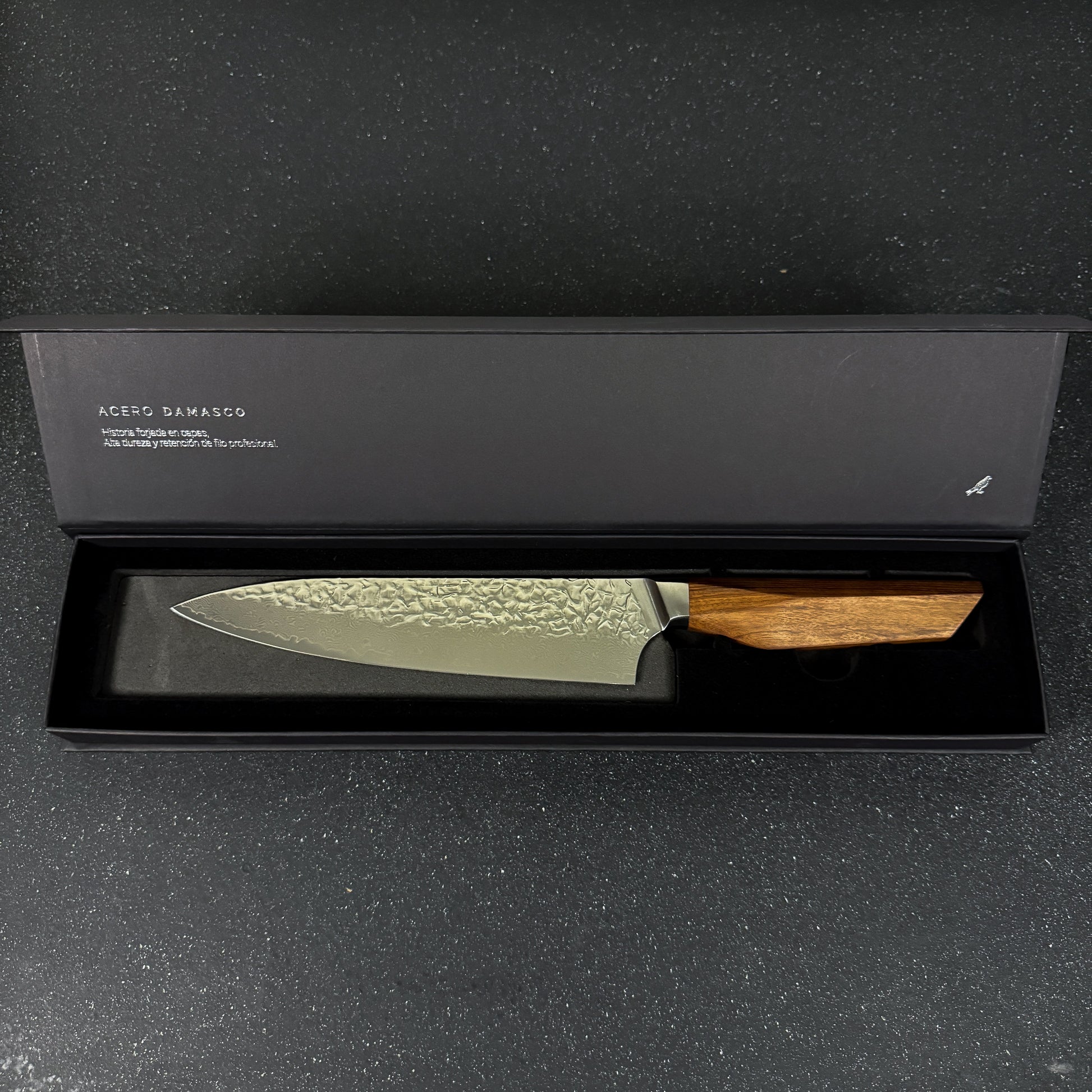 Cuchillo de Cocina Chef de Acero Damasco 34,5cm "Caleuche" Rauka-Cuchillos