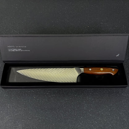 Cuchillo de Cocina Chef de Acero Damasco 34,5cm "Kai Kai" Rauka-Cuchillos