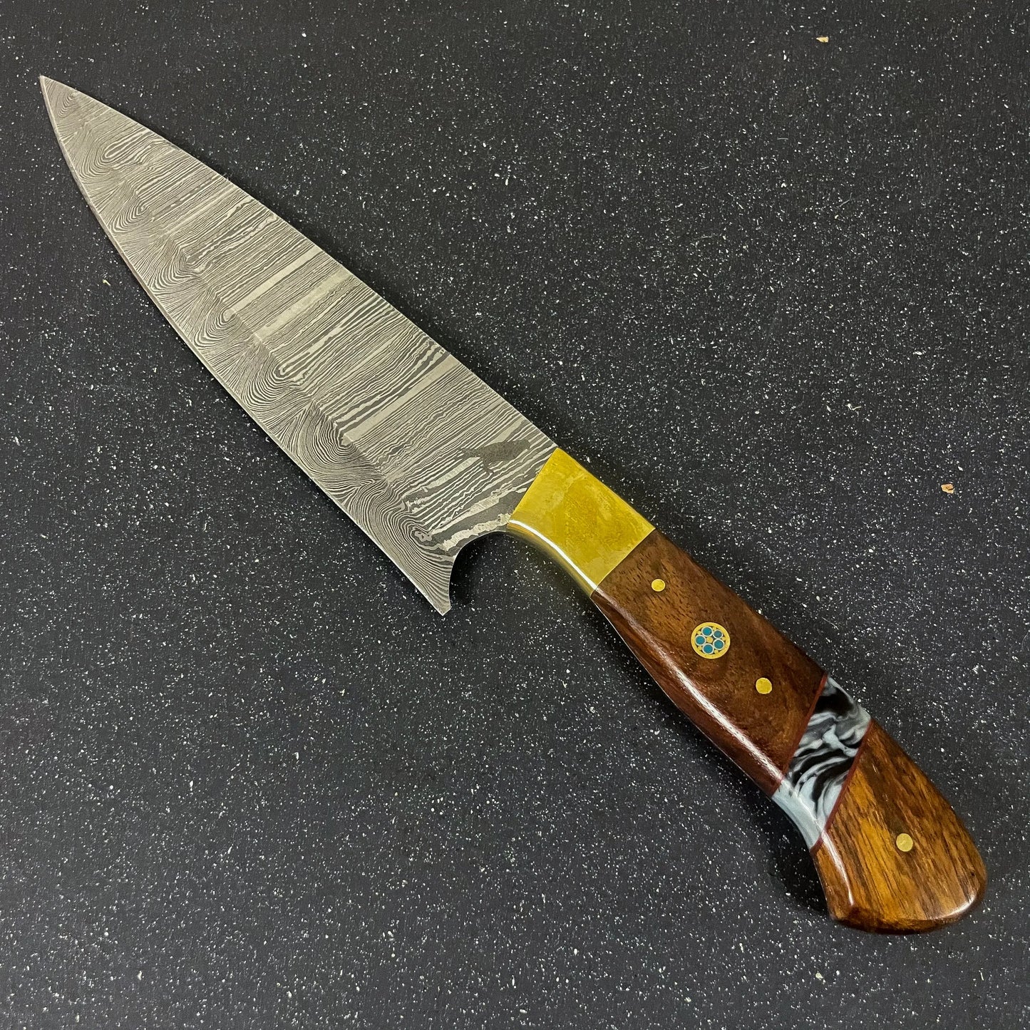 Cuchillo de Cocina de Acero Damasco 32cm "Colico"-Cuchillos