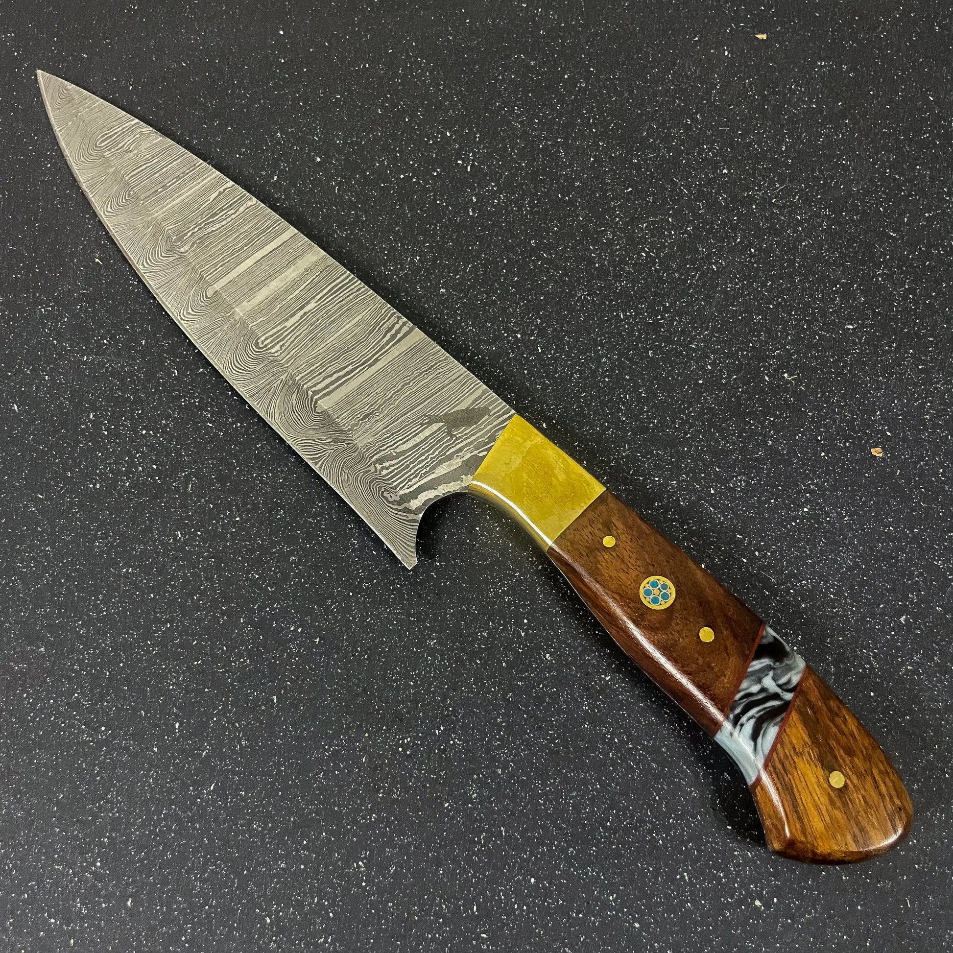 Cuchillo de Cocina de Acero Damasco 32cm "Colico"-Cuchillos