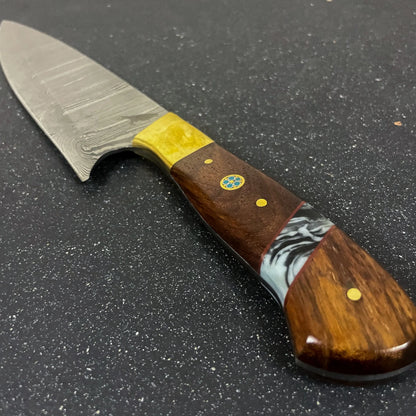 Cuchillo de Cocina de Acero Damasco 32cm "Colico"-Cuchillos