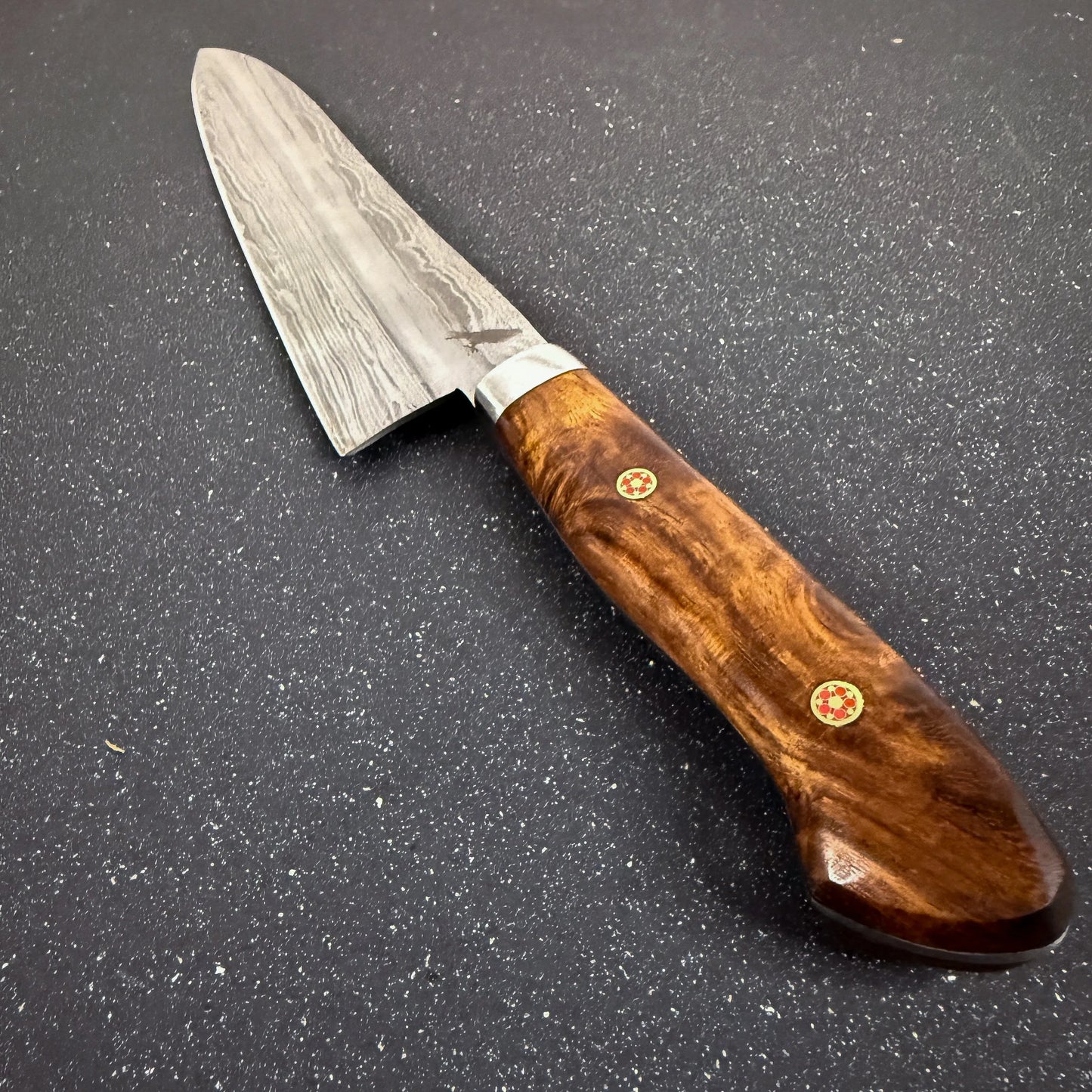 Cuchillo de Cocina de Acero Damasco 32cm "Tantauco"-Cuchillos