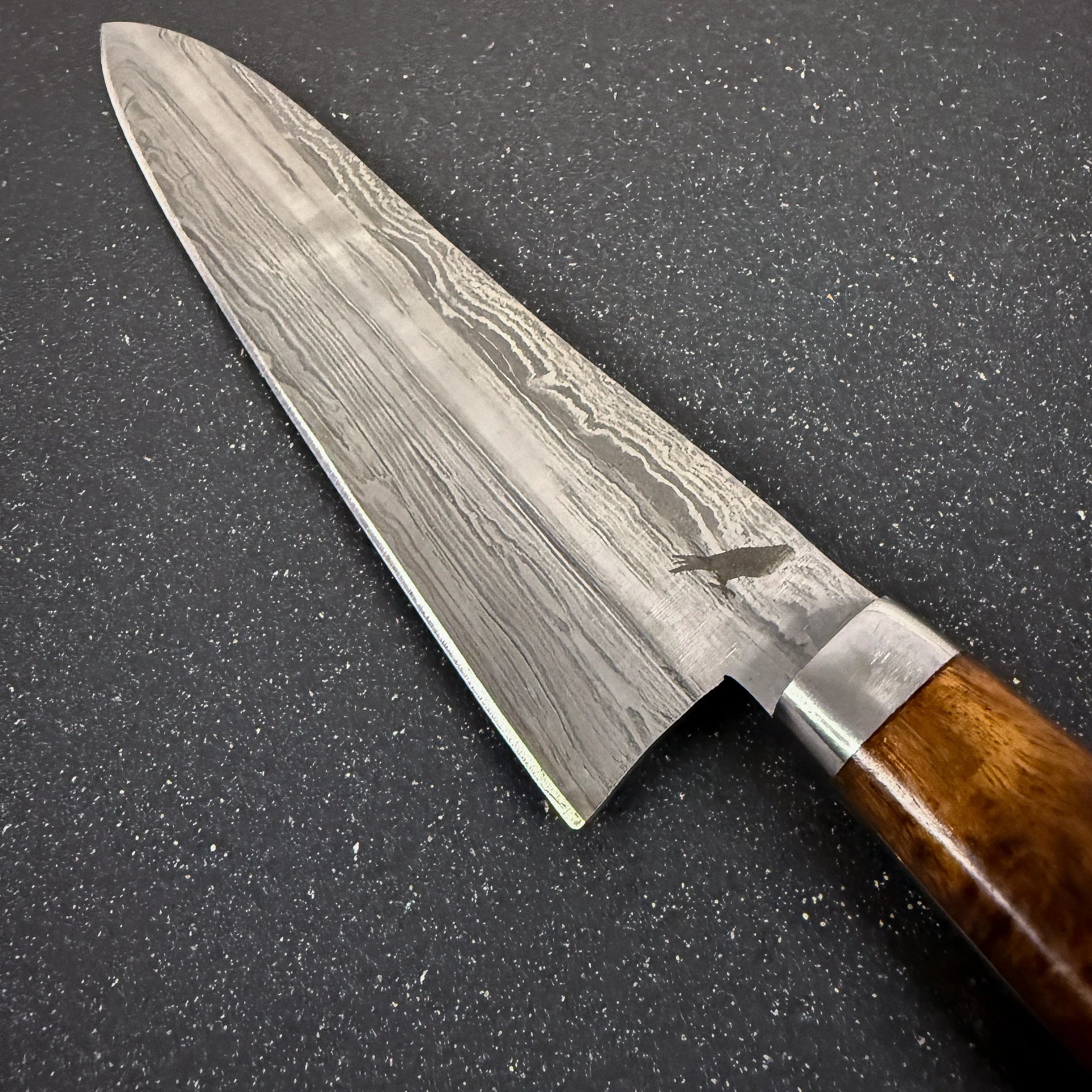 Cuchillo de Cocina de Acero Damasco 32cm "Tantauco"-Cuchillos
