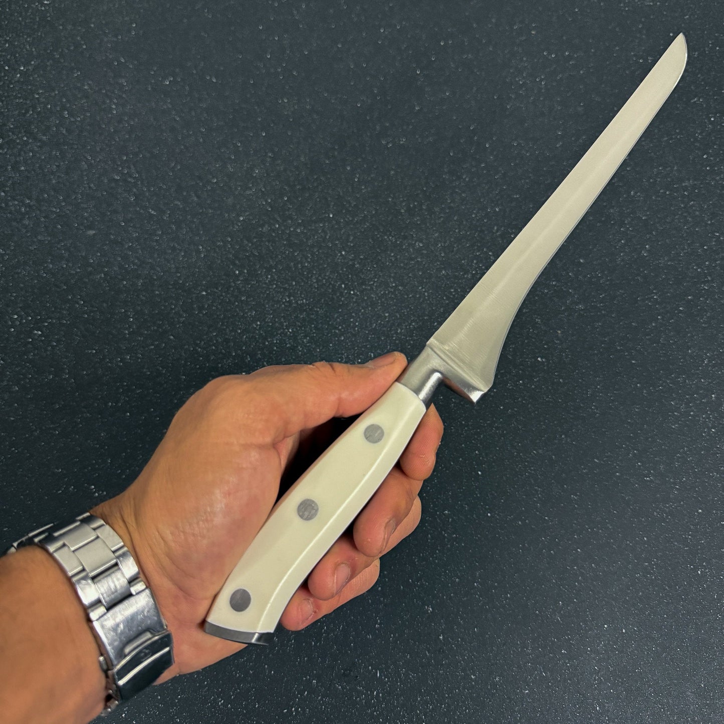 Cuchillo Fileteador de Cocina de Acero Inoxidable 33cm "La Paloma" Rauka-Cuchillos