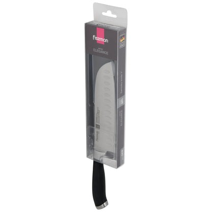 Cuchillo 7' Santoku Elegance 18cm Fissman6#acero