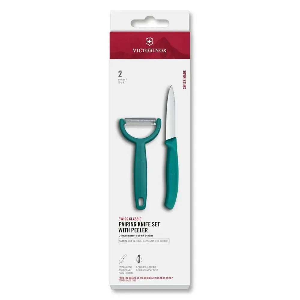 Cuchillo mondador Swiss Classic con pelador Y 2 pzs Victorinox-Cuchillos